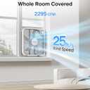 PELONIS 20 Inch Box Fan 3 Speeds, Window Fans, Floor or Tabletop, 25ft/s, 2025 Upgraded, Superior Air Throw (2295 CFM), Lightweight, 5 Blades, Fans for Bedroom, Office, Living Room, Garage