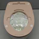 3-in-1 Toddler Potty Training Toilet with Flushing Sound, Wipes Storage & Toilet Paper Holder, Realistic Potty Chair with Detachable Seat and Easy-Clean Design for Boys & Girls Ages 18+ Months (Brown)