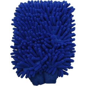 Microfiber Mitt, Car Wash Mitt(4-Pack) Noodle Microfiber Wash Gloves Car Cleaning Microfiber Mitt with Polishing Cloth 