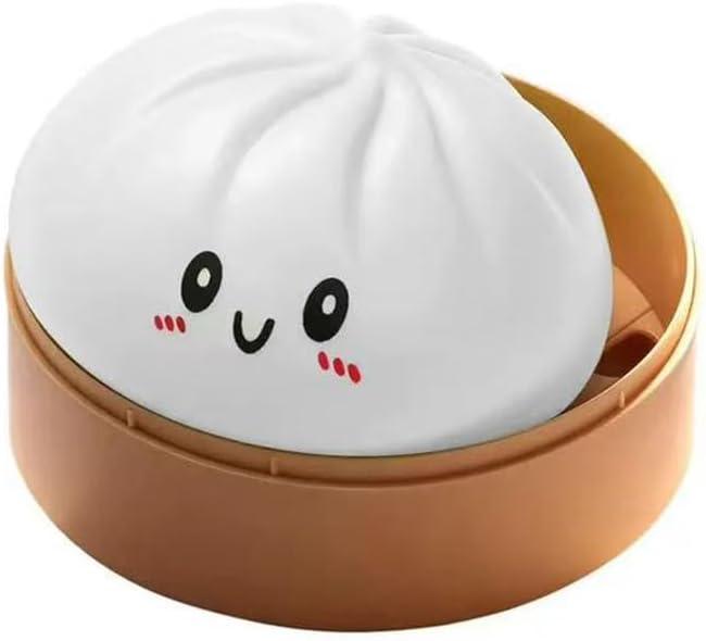 Dumplings Squishy Mystery Dumplings Squishy Stress Balls Fidget Sensory Toy Soft Squeeze Decompression Dough (White)