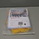 Butter Yellow Sheer Curtains 72 Inches Long Semi Faux Linen Yellow Sheers Curtain for Bedroom Living Room Girls Kids Room 2 Panels 52x72 Inch Length Gold