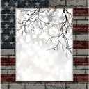 AUUXVA Picture Frames 8 x 10, Vintage American USA Flag Display Photos 7.5 x 9.5 without Mat, Wall and Tabletop Frames Collage for Home Gallery Decor