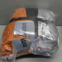 Car Cover for Automobiles All Weather Waterproof, Universal Fit Sedan Ford Mustang, Chevy Camaro/Malibu, Kia Optima, Hyundai Sonata, Nissan Altima, Volkswagen Passat, Tesla Model 3 etc. (Black-Orange)