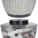 Electric Salad Spinner - Berry Washing Bowl 2-in-1, 5Qt,Medium