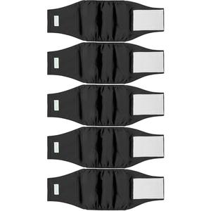 wegreeco Small Dog Diapers Male,Reusable Belly Bands for Male Dogs,Washable Doggie Puppy Male Diapers Wraps,Medium Large Size(4 Pack X-Small, Black)