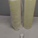 2pack 4"*14" Large Outdoors Flameless Candles Battery Operated with Remote & Timer, Waterproof Plastic LED Flickering Pillar Candles for Home Decoration, Weddings, Ivory