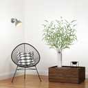 Briful 44.5 Tall Faux Eucalyptus Stems  Realistic Artificial Greenery Stems 5PCS Seeded Willow Eucalyptus Stems Brown Branches for Home, Office, Wedding, Bouquet, Centerpiece, Christmas Decoration