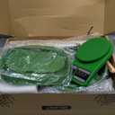 Sourdough Starter Kit with Jar  Complete Sourdough Bread Baking Supplies for Beginners, Includes 2 Silicone Proofing Baskets Baking Mat Sour Dough Kit - Green (34 oz with Mat & Sling)