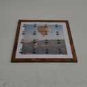 12x12 inch Picture Frame, Horizontal and Vertical Formats for Wall Hanging, 12 x 12 Square Wall Gallery Poster Photo Frame with Shatter Resistant Plexiglass, Brown