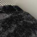 Ophanie Small Black Entryway Throw Rugs for Bedroom, 2x3 Mini Area Rug, Affordable Non Slip Fluffy Carpet, Fuzzy Soft Living Room Rugs, Home Decor Aesthetic, Nursery