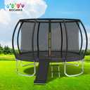 Trampoline Pad, 15ft Trampoline Replacement Safety Pad, Waterproof and Tear-Resistant Safety Spring Cover Round Frame Pad