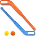 Liberty Imports Kids Floor Hockey Stick Set - 29" Youth Indoor Outdoor Toys Sports Starter Set with Plastic Puck and Ball for Toddlers, Children Ages 3-7 (2 Pack)