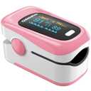 Fingertip Pulse Oximeter with Fast & High-precision SpO2 Measurement, Blood Oxygen Saturation & Pulse Rate Monitoring, OLED Screen with Large Fonts (Pink)