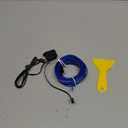 EL Wire Interior Car LED Strip Lights, 16.5FT USB Neon Glowing Strobing El Wire Strip with 6mm Sewing Edge, Ambient Lighting Kits for Car Inside Decorations (Blue)