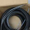 Wheelchair Rear Wheel Replacement Tire, 24 "X 1" Universal Flat-Free Polyurethane Tire,Equipped With Installation Tools, Wheelchair Accessories For All Brands(1 Pair) (Black)