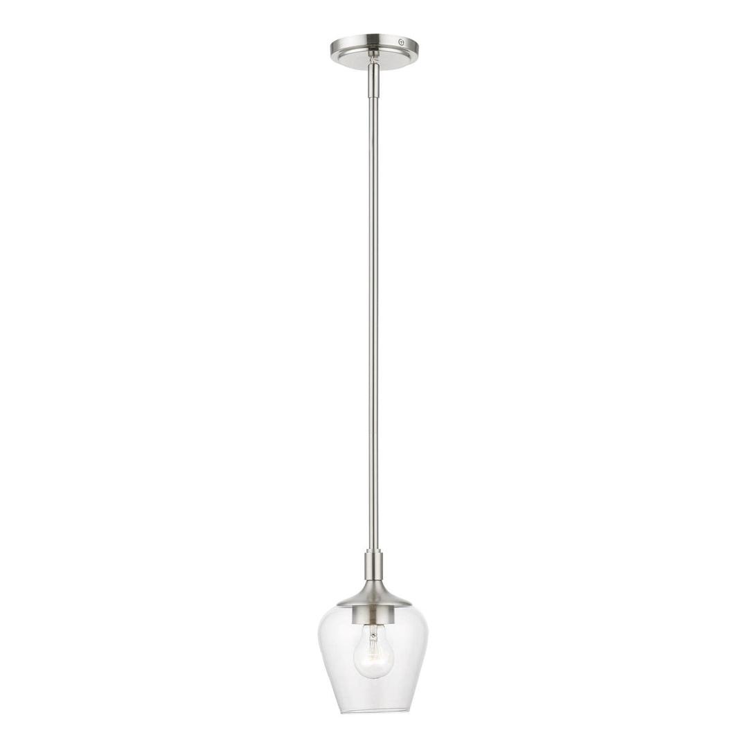 Livex Lighting 46721-91 Willow Pendant, Brushed Nickel