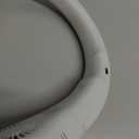 JISULIFE Portable Neck Fan, Hands-Free Bladeless, 5 Speeds, 4000 mAh Battery Operated Wearable Personal Fan, Twistable, Rechargeable, Gift for Women Men-Grey