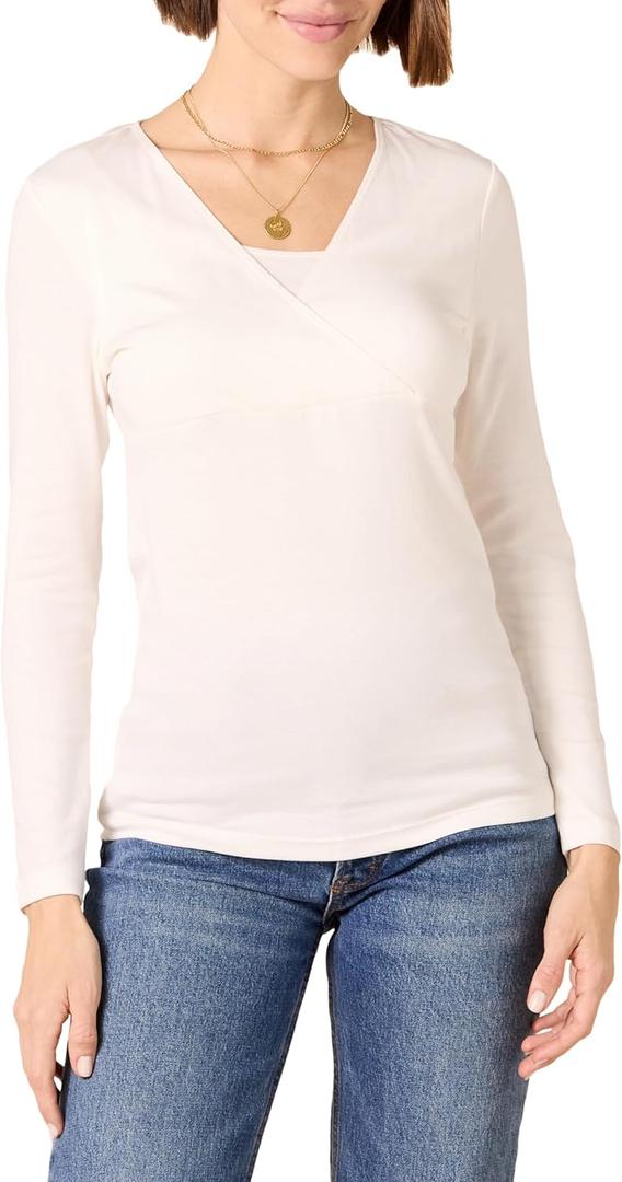 Amazon Essentials Women's Maternity Nursing V-Neck Top (X-Large)