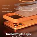 TORRAS for iPhone 17 Pro Max Case with Stand, Camera Control Button, Fit for MagSafe, Military Grade Protection, Translucent Slim Soft Edge Case for iPhone 17 Pro Max 6.9", Orange