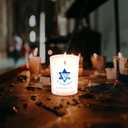 Yahrzeit Candles - Yahrzeit Memorial Candles, Memorial Bereavement Gifts for Loss of Loved One, Jewish Sympathy, Natural Soy Wax Hand Poured 7oz (White)