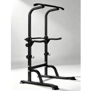 Power Tower Pull Up Bar Dip Station Stable Steel Frame for Home Gym