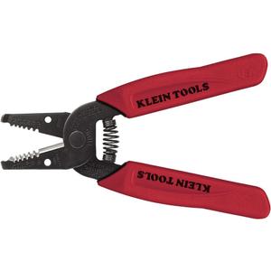 Klein Tools 11046 Wire Stripper, Wire Cutter, Made in USA, Stripping/Cutting Tool for 16-26 AWG Stranded, Compact Nose with Precision-ground Stripping Holes