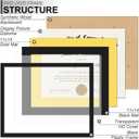 Fxojyvo Black 11 x 14 Diploma Frame Set of 3, Display Document 8.5x11 with Mat or 11x14 Without Mat, Certificate Frame with Black&Gold Mat for Masters Associates Bachelor Degree - 3 Packs