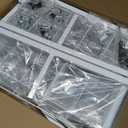 Asee'm Grid Wall Panels Display Stand 2.6' x 5.8' FT White Movable Wire Grid Wall Display Rack Heavy Floorstanding Detachable Girdwall Panel with T-Base for Craft Show Rack, Retail Displays 1PCS