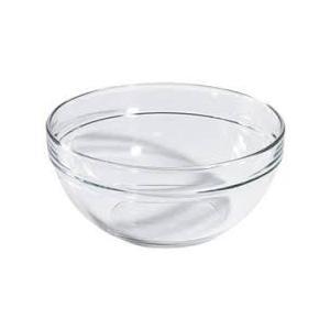 8-inch Round Tempered Glass Bowl for Mixing Salad or Cereal, Set of 2