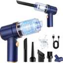 KMM Handheld Car Vacuum Cleaner, 9000Pa Vacuum Cleaner and Air Duster, 120W High Power Hand Held Vacuum with LED Light and Multi-Nozzles for Car, Home, Office, Pet