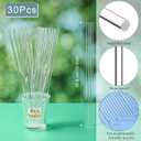 Zopeal 30 Pcs 12 Inch Clear Acrylic Dowel Rods for DIY Crafts Acrylic Dowel Strip Plastic Sticks Cake Topper Rod for DIY Plastic Stick Handwork Supplies(0.16 Inch /4mm Diameter)