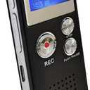 Digital Voice Recorders 8GB Audio Recorder Voice Activated Recorder for Lectures, Meetings, Interviews Recording Device with Microphone USB Cable, MP3 Player (8GB)