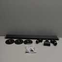 FlySkip Handrails for Indoor Stairs 4ft 2 Sections Galvanized Steel Pipe Stair Railing Non-Slip Wall Mount Hand Rail for Outdoor Indoor Stairs Porch Deck(4FT)