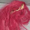 ColorGround Long Straight Hot Pink Cosplay Wig with 2 Ponytails for Halloween Party Costume (Hot Pink)