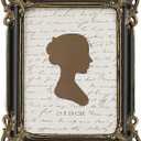 Sunlit Vintage Picture Frame 5x7 Inch, Luxury Antique Photo Frames with Glass Front, Photo Display, Tabletop Wall Hanging, Gift Ideas, Black and Gold