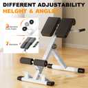 Adjustable Roman Chair with 330 lb Capacity, Foldable Incline Hyperextension Bench, Multi-Function Home Gym Back Extension Machine for Glutes, Hamstrings & Lower Back Strength Training