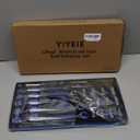 YIYEIE 20Pcs Combo Bolt Extractor Kit, 6-Point Offset Extractor Wrench Set, 6Pcs Metric 8-19mm, 14Pcs Eazy Out Bolt Extractor Set, Impact Socket Remover for Stripped, Broken, Rounded Bolts & Nuts