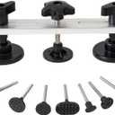 Paintless Dent Repair Kit, Double Pole Bridge Dent Puller with 7 Bridge Tabs, Car Dent DIY Removal Tool for Auto Body, Refrigerator and Washer