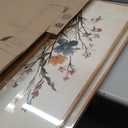 Drsoum Vintage Flower Bouquet Framed Retro Wildflower Botanical Pictures Prints Modern Colorful Floral Rustic Artwork Bedroom Living Room Ready to Hang 11x14in Natural Framed (Green Plants Prints)