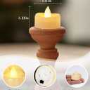 5plots Flameless Candles, 100 Pack LED Tea Lights Candles Battery Operated, Electric Tea Lights, Flameless Tealight Candles for Halloween Diwali Fall Christmas Wedding (Ivory Shell- Warm White Light)