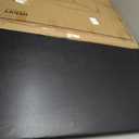 ELEVON 34" Square Folding Table, Portable Card Table with Collapsible Legs and Padded Sponge Top for Indoor/Outdoor Use, Perfect for Camping, Office, Party and Dining, Black