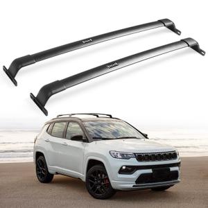 Snailfly Roof Rack Cross Bars Fit for Jeep Compass 2018-2026, Easy Install All Aluminum Crossbars Cargo Carrier, 220 lbs Rooftop Accessories for Bike Kayak Skis Luggage