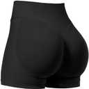 VOYJOY Women Workout Impact Shorts 2.5"/ 3.6"/ 4.5"/ 6" Scrunch Butt Lifting Gym Seamless Booty Biker Shorts Small