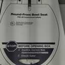 KOHLER 20111-0 Brevia, Slow Close Toilet Seat, Round Toilet Seat, Grip-Tight Bumpers Quick-Attach Hardware, White