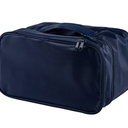 JJ POWER Travel Underwear Organizer Bag, Lightweight Double Layer Large Capacity Cosmetic Bag Multiple Compartments and Pockets (Navy)