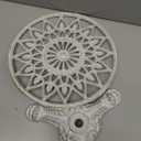 Sungmor Heavy Duty Cast Iron Potted Plant Stand, 24.2" Tall Metal Plant Stand, Vintage & Rustic Style Flower Stand Indoor Outdoor Garden Table, Decorative Flower Pot Holder for Balcony Patio