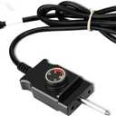Power Cord for Masterbuilt Smoker Parts Analog Control Plug Dial Knob Temp Thermostat Controller Replacement Heating Element Electric Grill Turkey Fryers