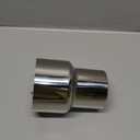 Exhaust Adapter Connector 2.25"ID to 3"IDExhaust Adapter Total Length 4"  Stainless Steel Polished