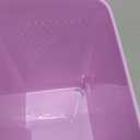 rejomiik Portable Shower Caddy Basket Plastic Cleaning Caddy Organizer Storage Tote with Handle for Bathroom, College, Dorm Room Essentials, Light Purple