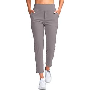 YYV Women's Golf Pants Stretch Work Ankle Pants High Waist Dress Pants with Pockets for Yoga Business Travel Casual.XS